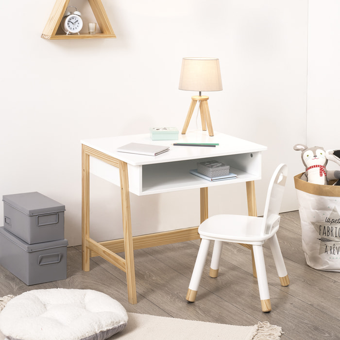 Bureau enfant blanc L58cm
