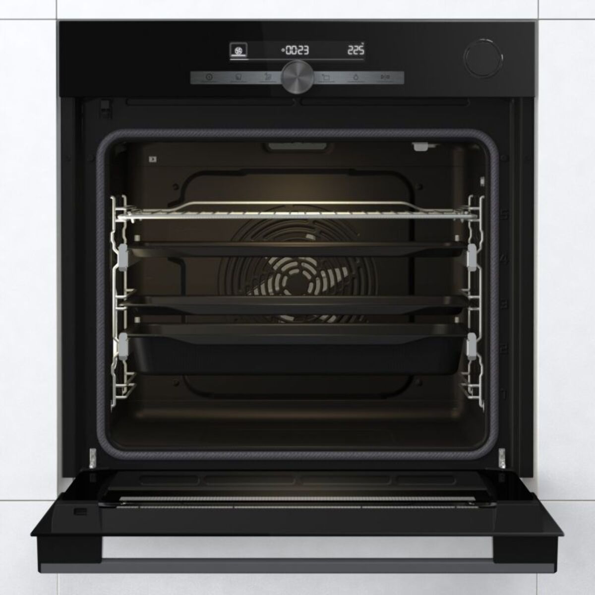 Four encastrable fonction vapeur HISENSE O643PG - Pyrolyse, Vapeur Combinée, Cuisson Voûte EvenBake, 77L