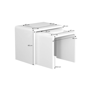 Tables gigognes finition glossy NOLA