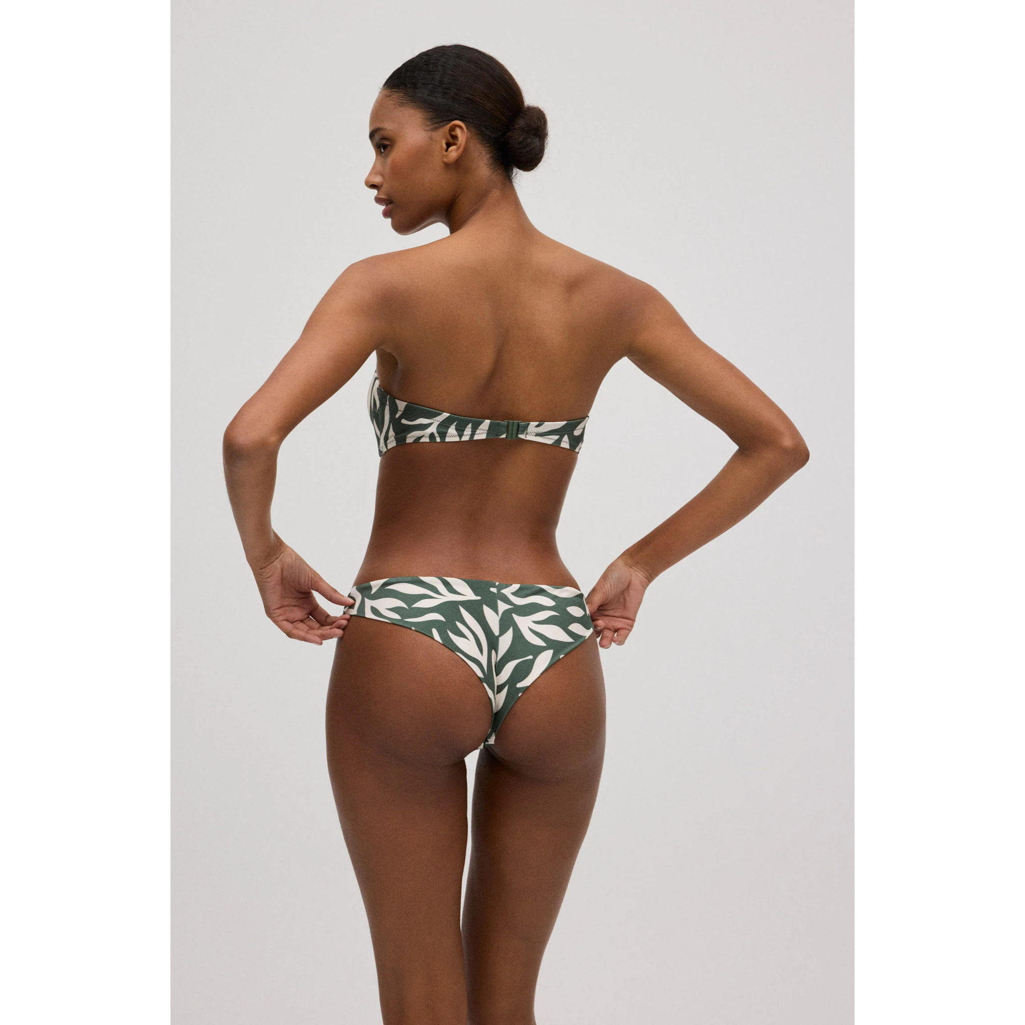 Set bikini brasiliano push-up a fascia glitterato