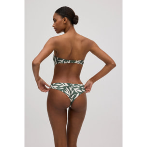 Set bikini brasiliano push-up a fascia glitterato