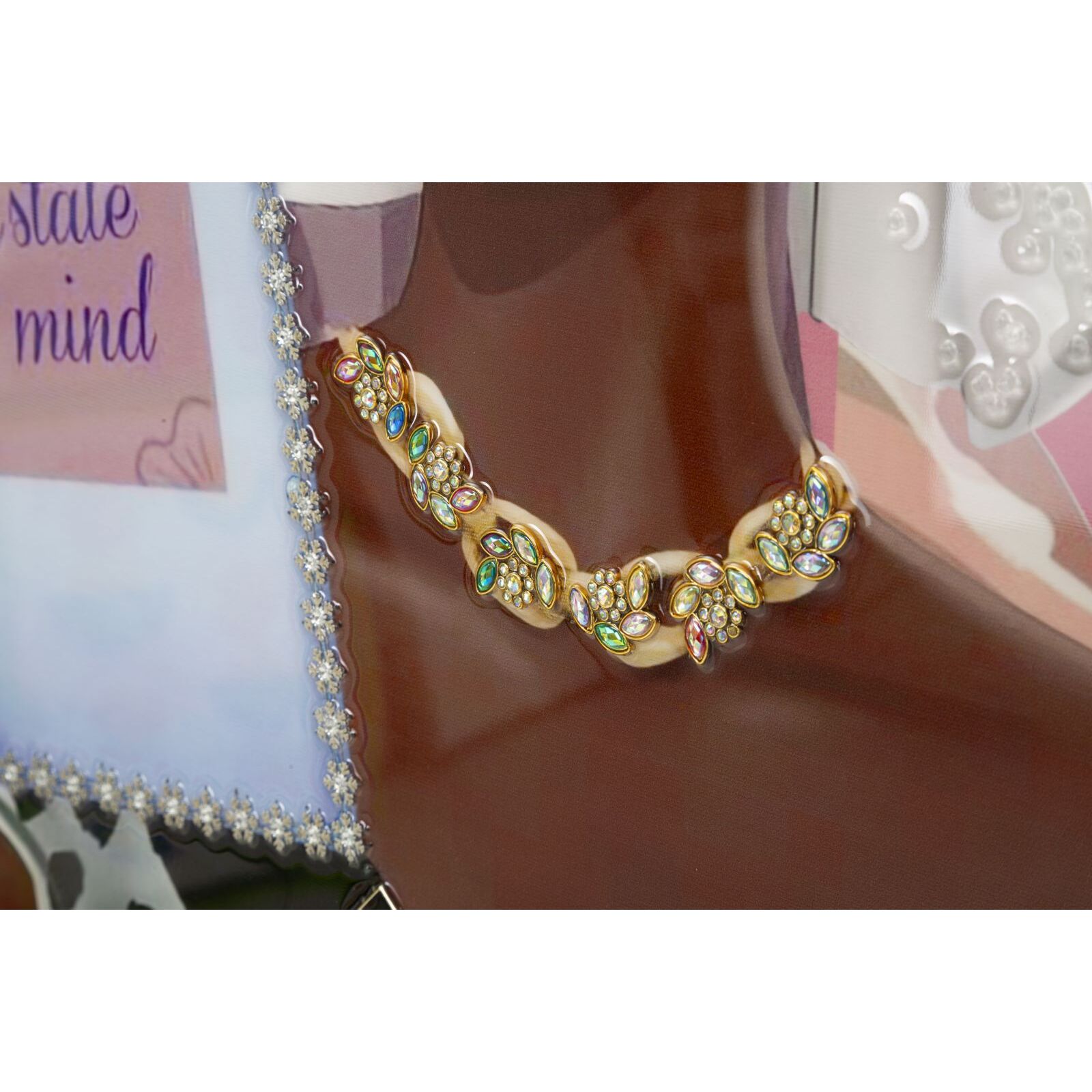 DIPINTO SU TELA LACCATO LUXURY SPA C/CORNICE -B- CM 82X4X82