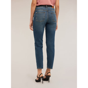 Motivi - Vaqueros Kendall Slim Fit con detalle de botones - Azul