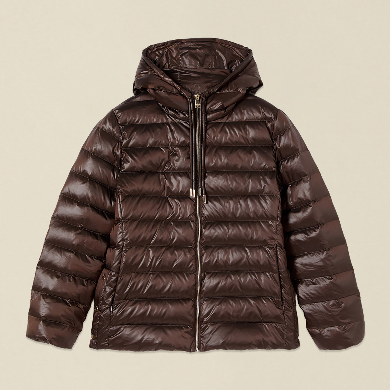 Oltre - Piumino lightweight con cappuccio - Marrone