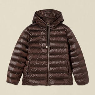 Oltre - Piumino lightweight con cappuccio - Marrone