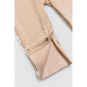 Completo autunnale con salopette e maglietta a maniche lunghe per neonato