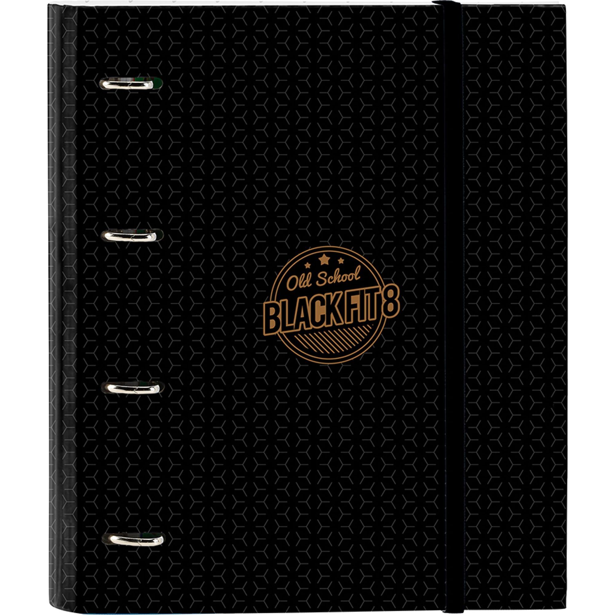 Carpeta 4 anillas 35mm c/recambio blackfit8 "old school"