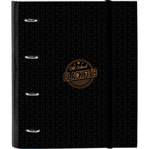Carpeta 4 anillas 35mm c/recambio blackfit8 "old school"