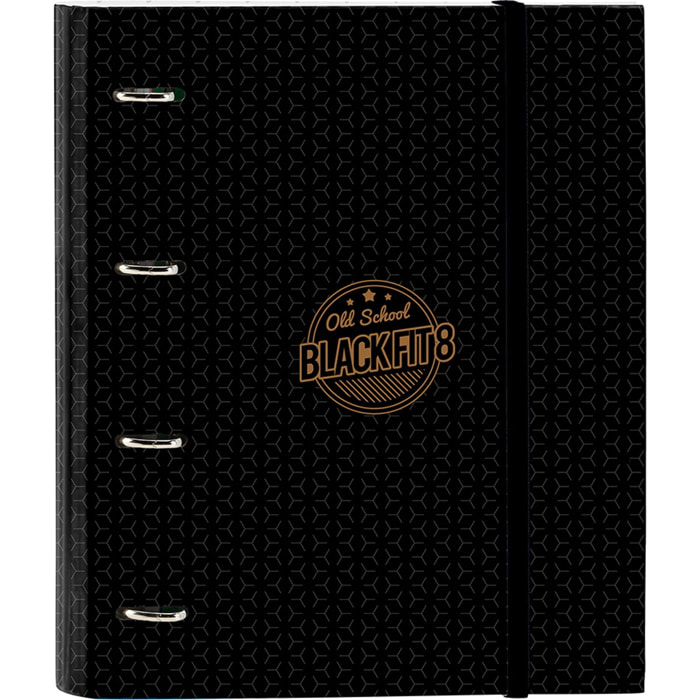 Carpeta 4 anillas 35mm c/recambio blackfit8 "old school"
