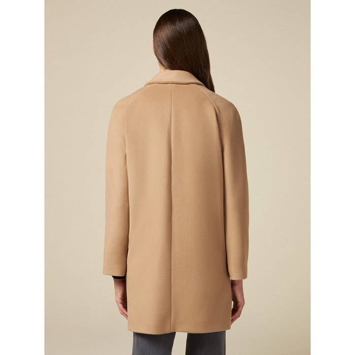 Oltre - Cappotto midi doppiopetto - Beige