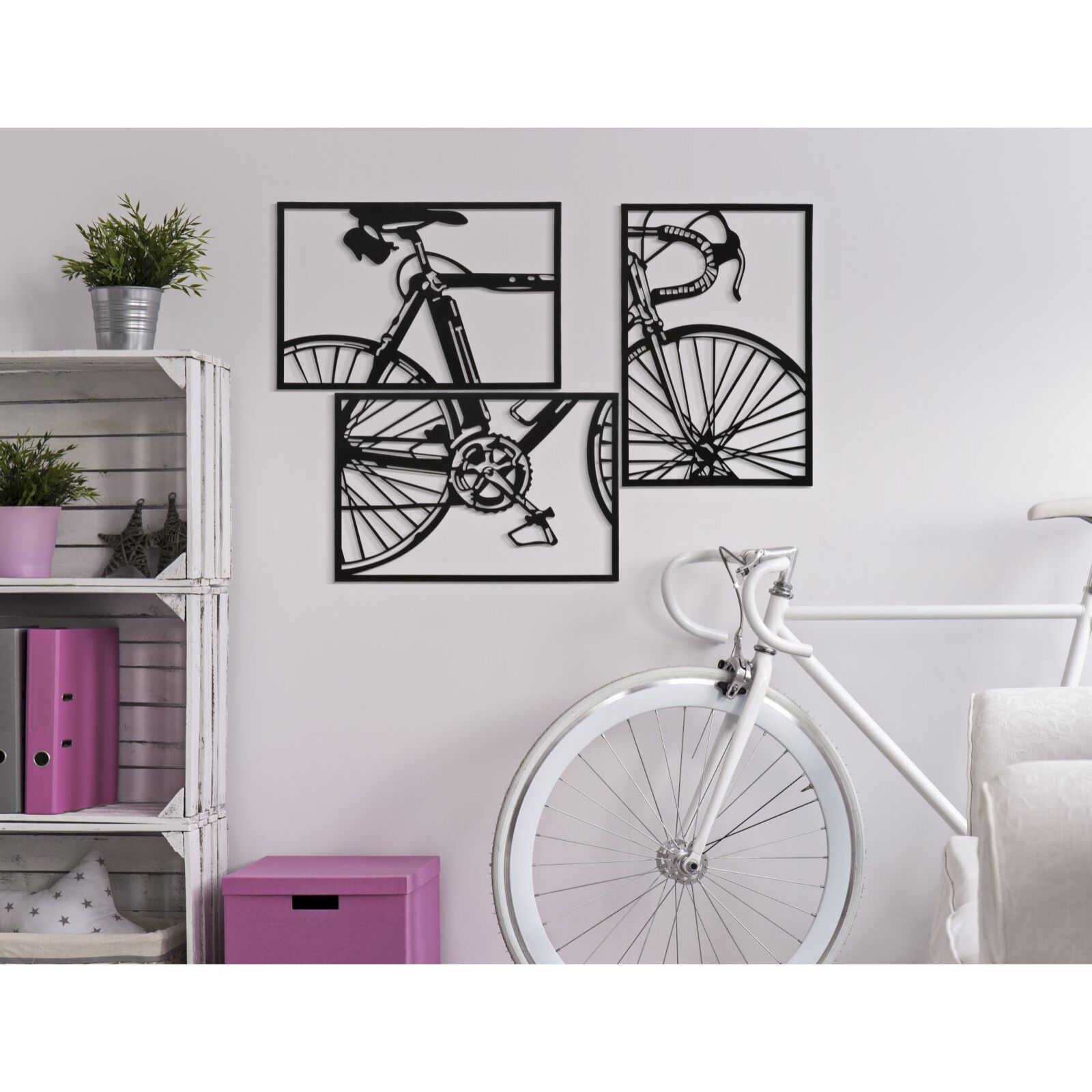 PANNELLO DA MURO BIKE SET 3PZ CM 40X1,3X60 (SINGOLO PZ)
