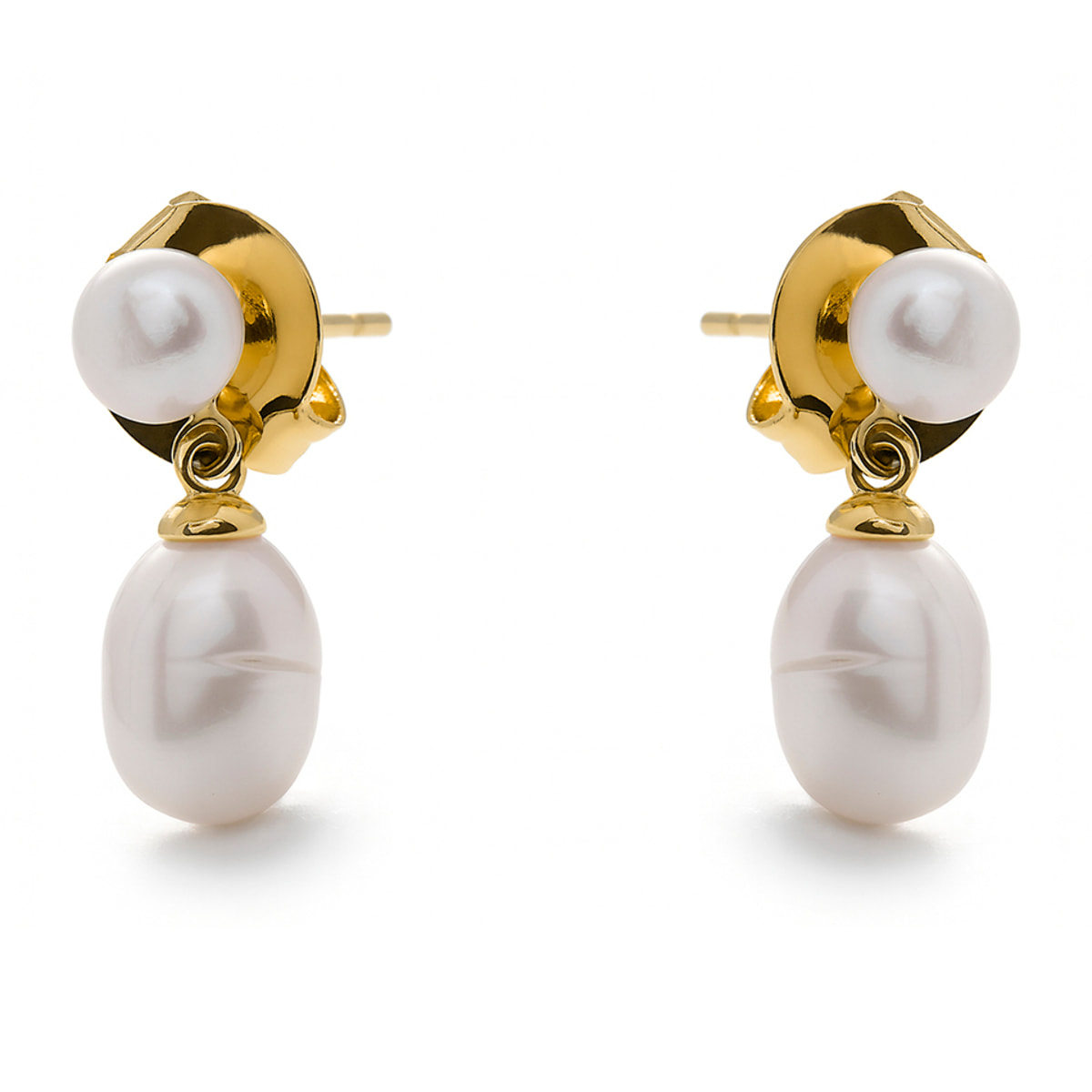 Pendientes Rakco acabado oro amarillo 18k