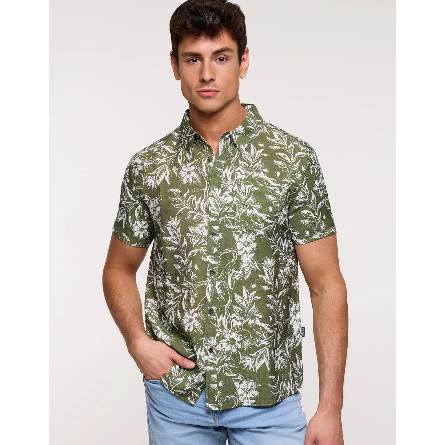 Camisa Manga Corta Caqui - Westcoast