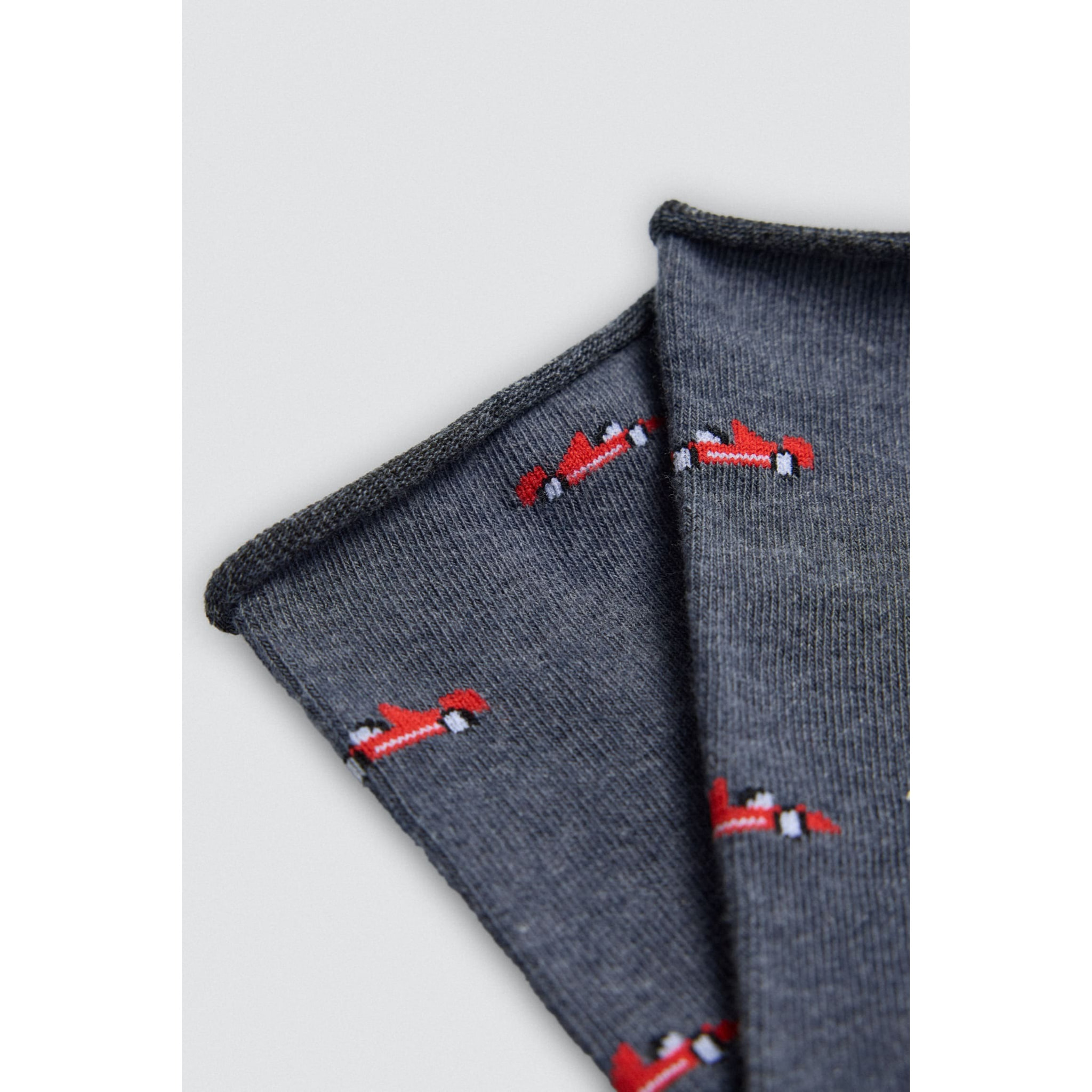 Confezione da 4 calzini alti stampati senza risvolto