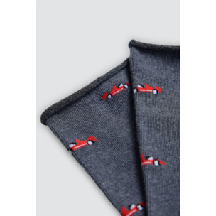 Confezione da 4 calzini alti stampati senza risvolto