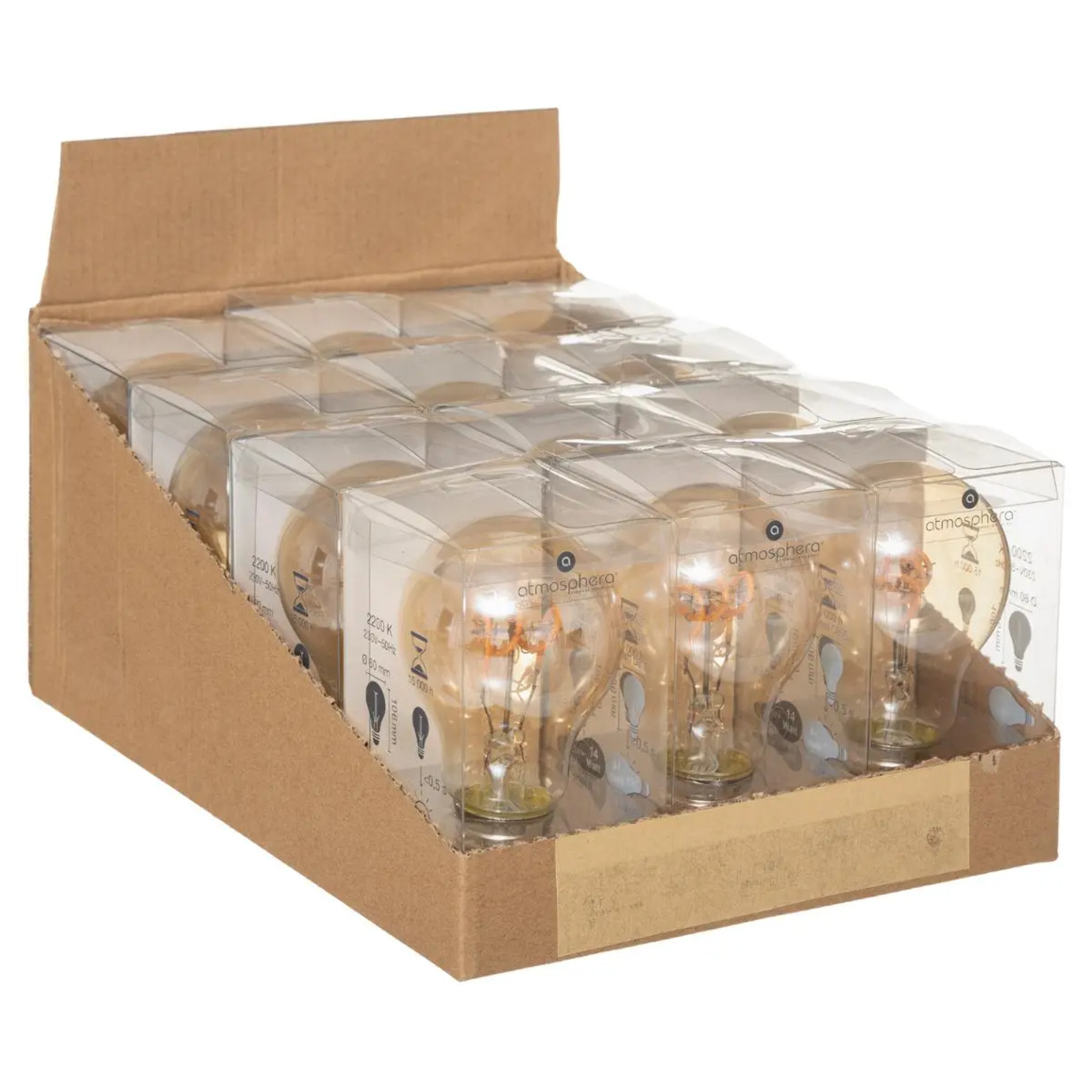 Ampoule LED "Standard" ambrée - filament torsadé E27