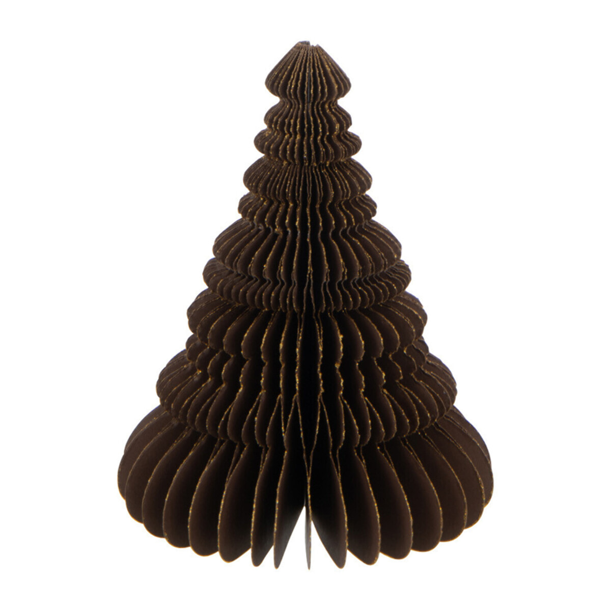 J-Line suspension Sapin De Noël - papier - marron - small - 2 pcs