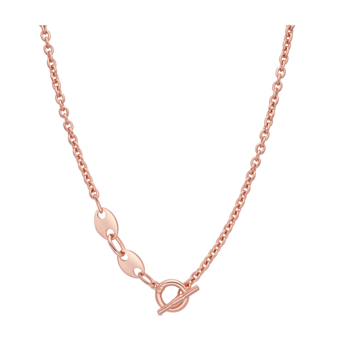 Collar Rocain acabado oro rosa 18k