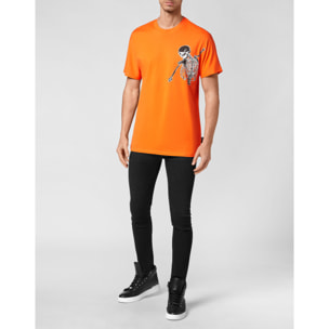 PHILIPP PLEIN T-Shirt Round Neck SKELETON