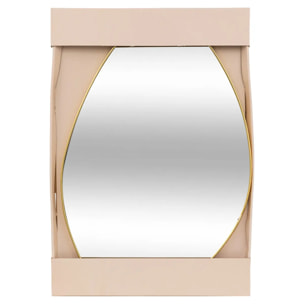 Miroir organique Roman doré 60x40cm