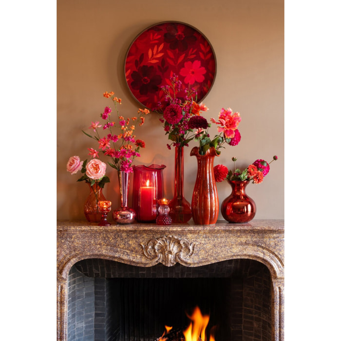 J-Line vase - verre - fuchsia - small