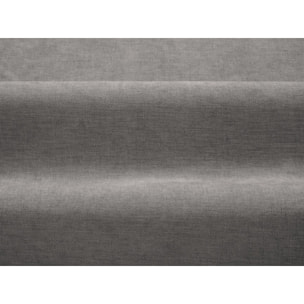 Lit coffre avec tête de lit "Valerie" 160x200cm en tissu chenille gris