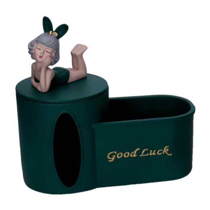 Svuotatasche Donna in resina verde cm22x12h24