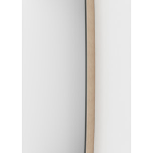 Espejo redondo Lune aglomerado roble claro ø38cm