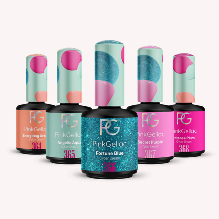 Set vernis semi-permanent - Cyber Dream - 5 x 15ml