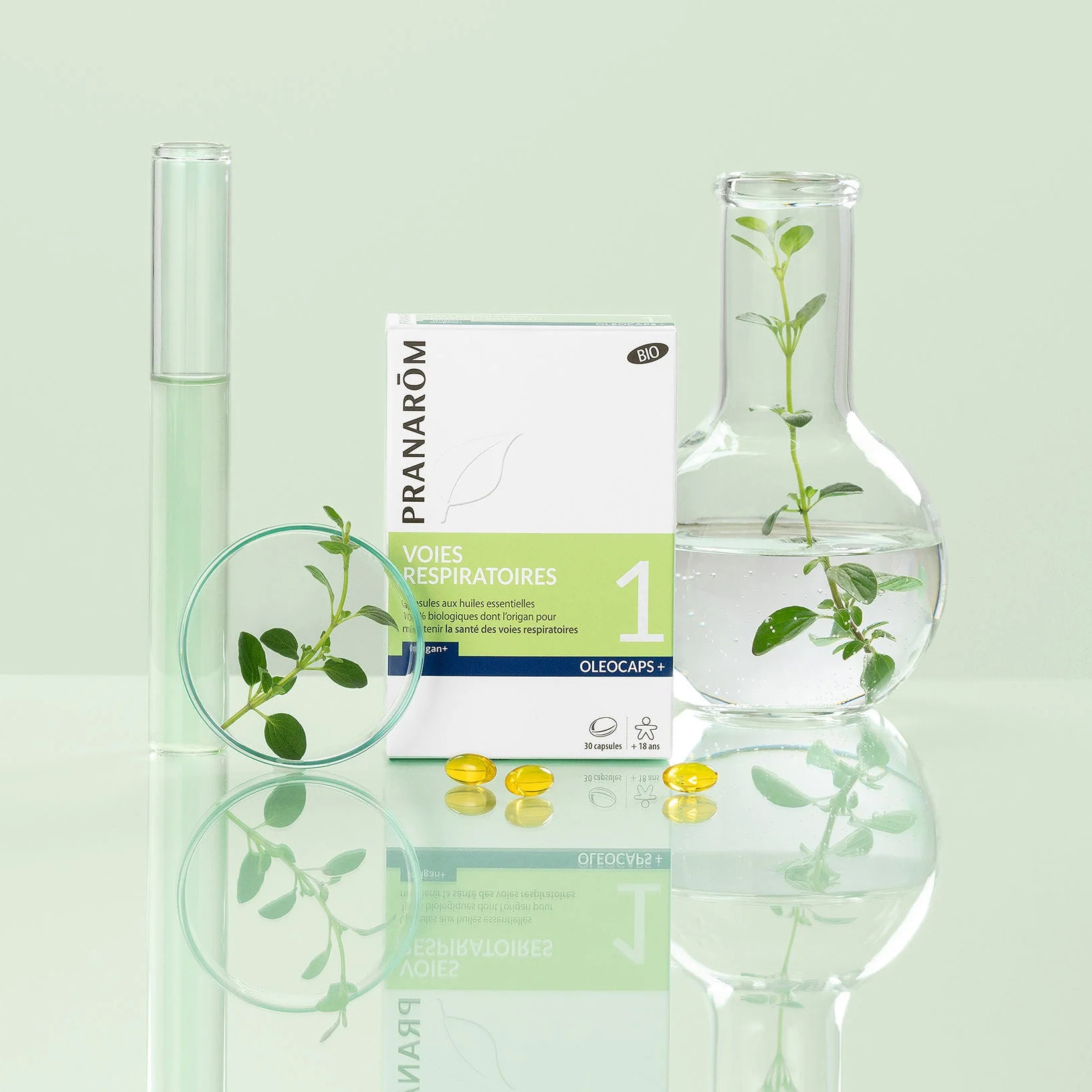 Pranarom - Oleocaps 1 - Capsules Voies respiratoires - Bio - 30 capsules