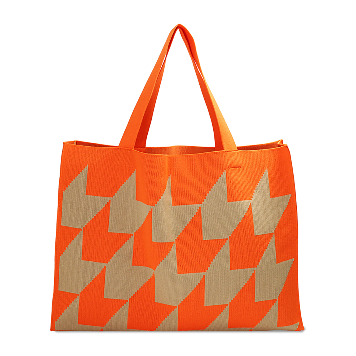 Borsa a spalla arancione in tessuto