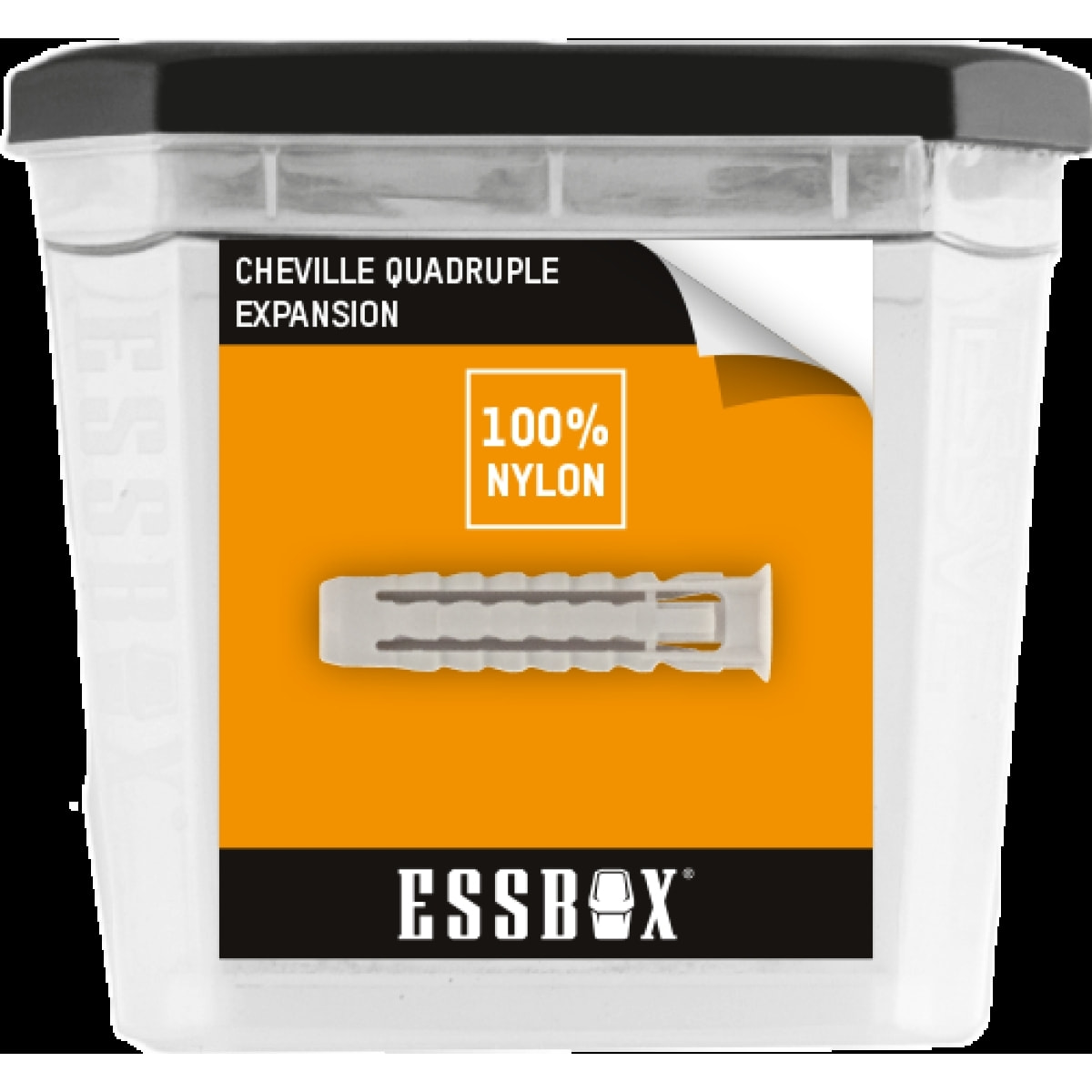Cheville ESSBOX SCELL-IT Nylon - Galaxy - Ø8 mm x 40 mm - Boite de 100 - EX-91011408