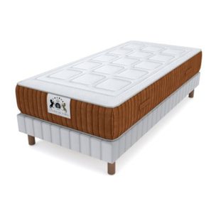 ENSEMBLE PASSY - Matelas 1 Place + Sommier