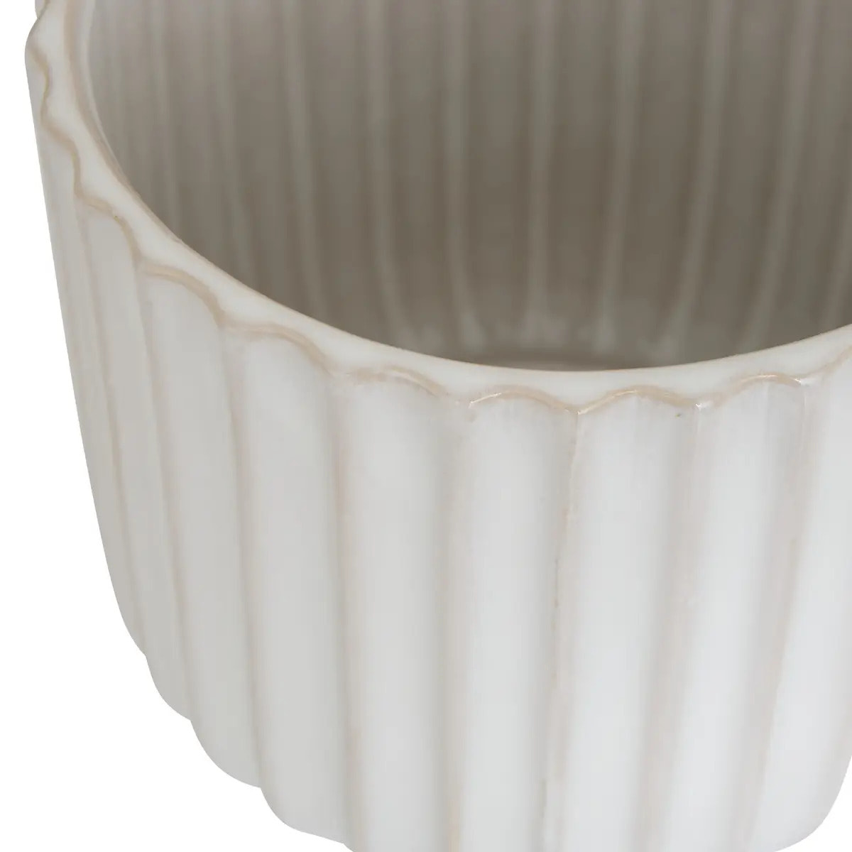 Cache-pot Iko en Grès 16x16x15cm