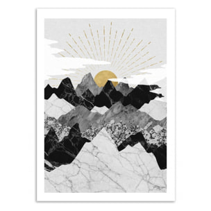 Art-Poster - Sun Rise - Kookie Pixel - 50 x 70 cm
