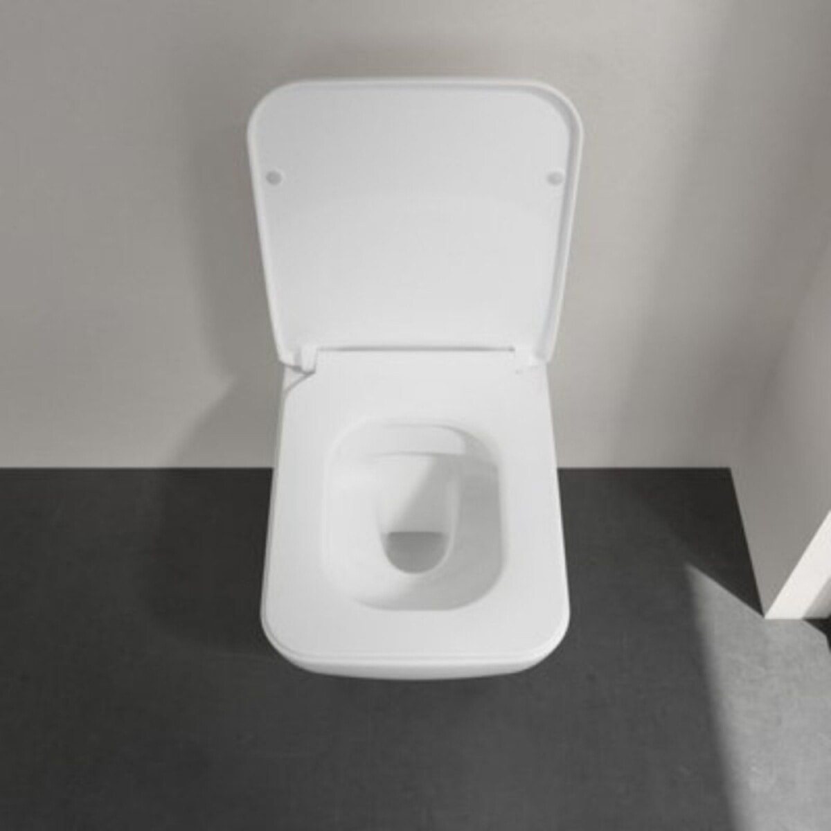 WC suspendu sans bride Venticello avec abattant slim à recouvrement