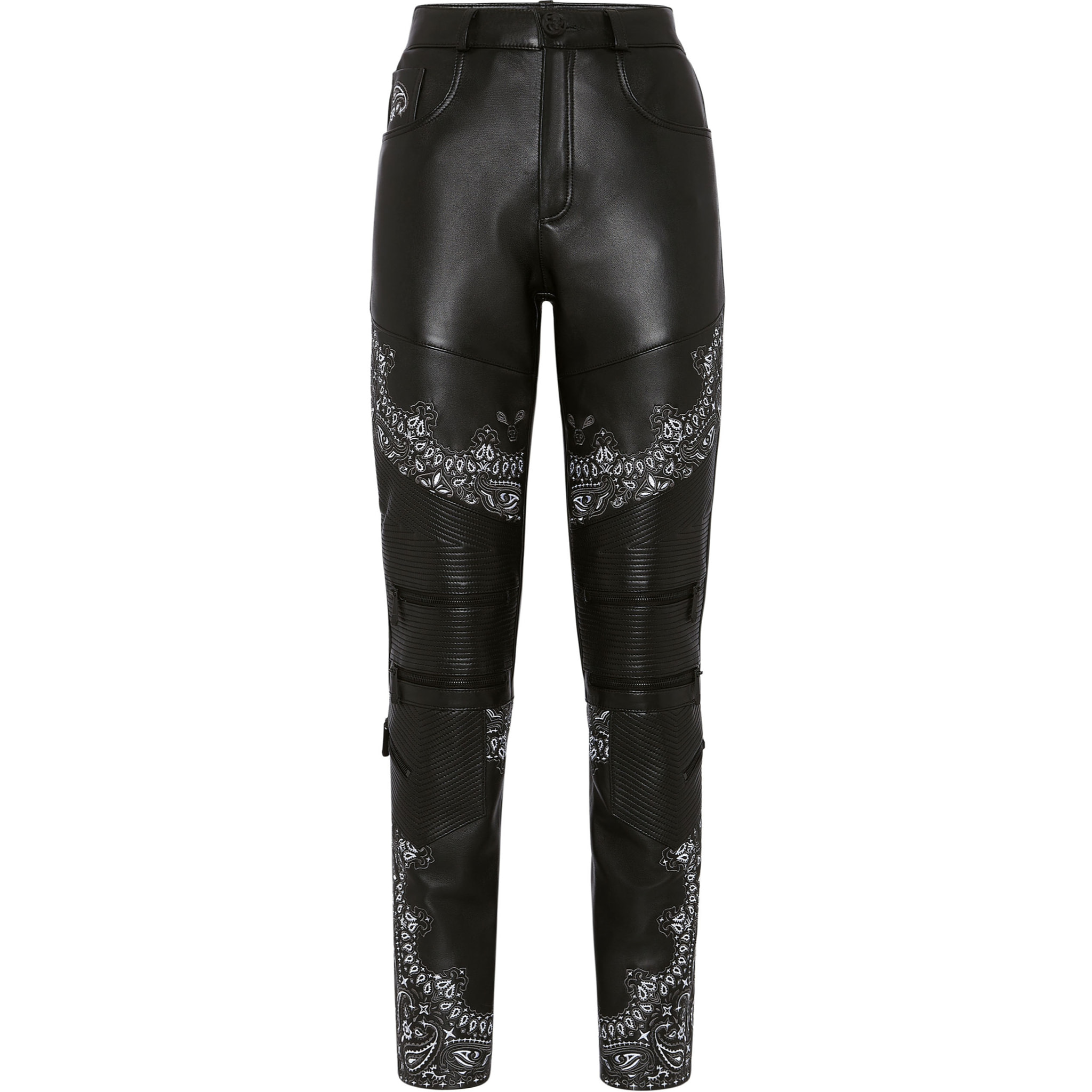 PHILIPP PLEIN Pantalones de cuero PAISLEY