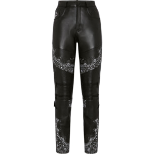 PHILIPP PLEIN Pantalones de cuero PAISLEY