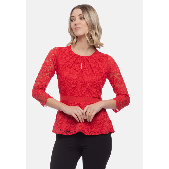 Camomilla - T-shirt SIBYL in Poliestere, rosso (48)