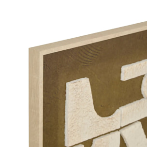 Toile 3D Castille vert Kaki 60x80cm