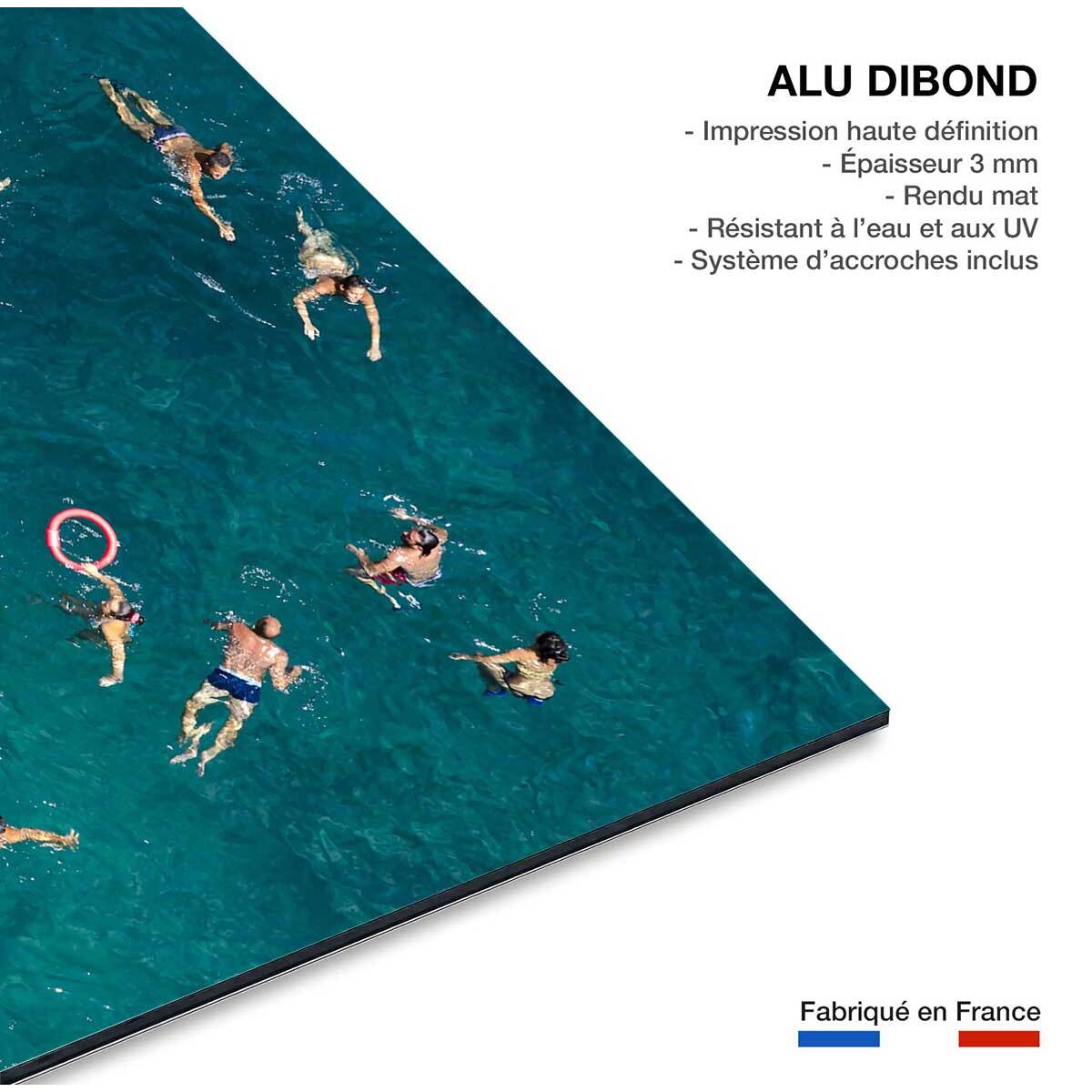 Tableau tous à l'eau! Tableau alu Dibond