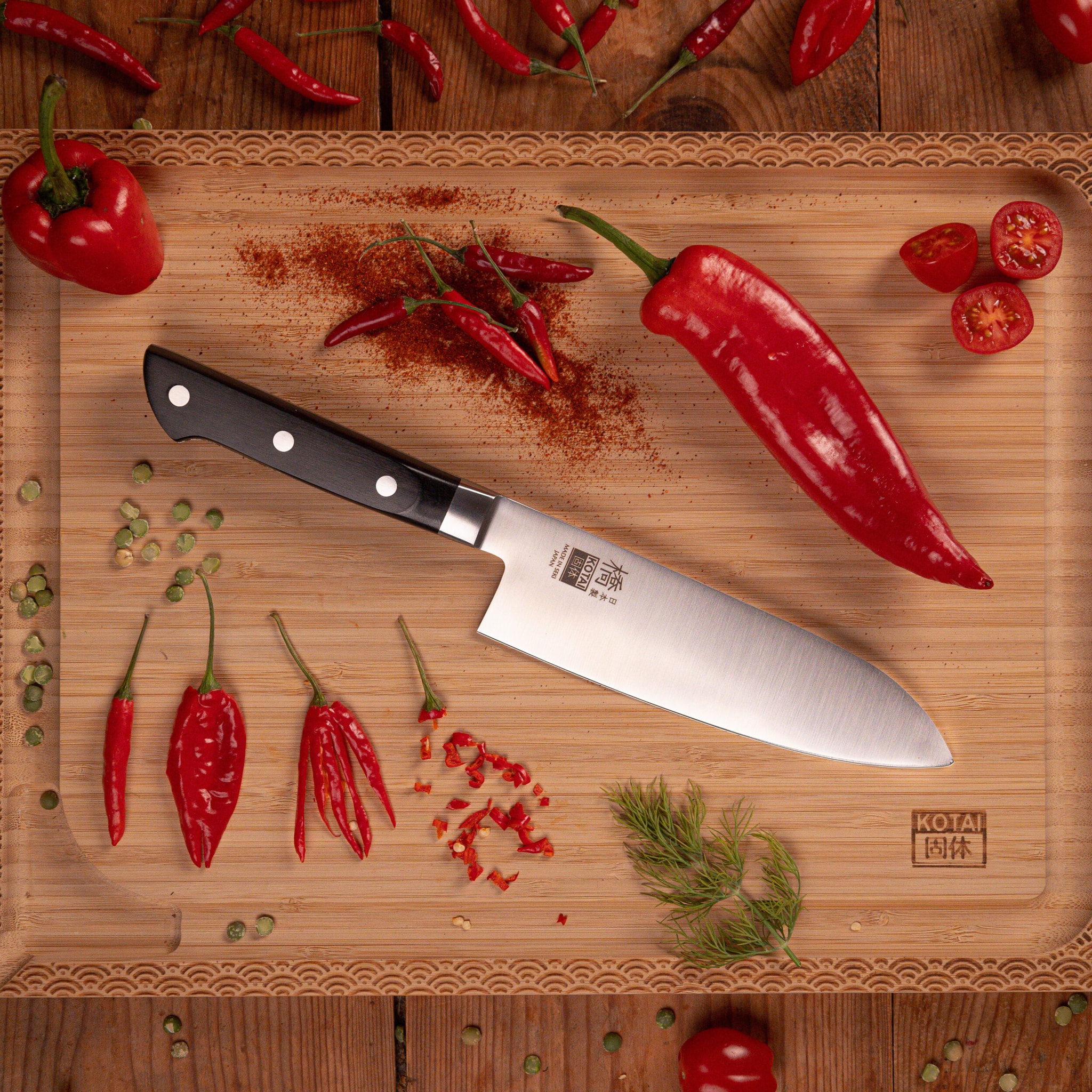 Cuchillo Santoku 170 mm - Colección Hashi Clásico