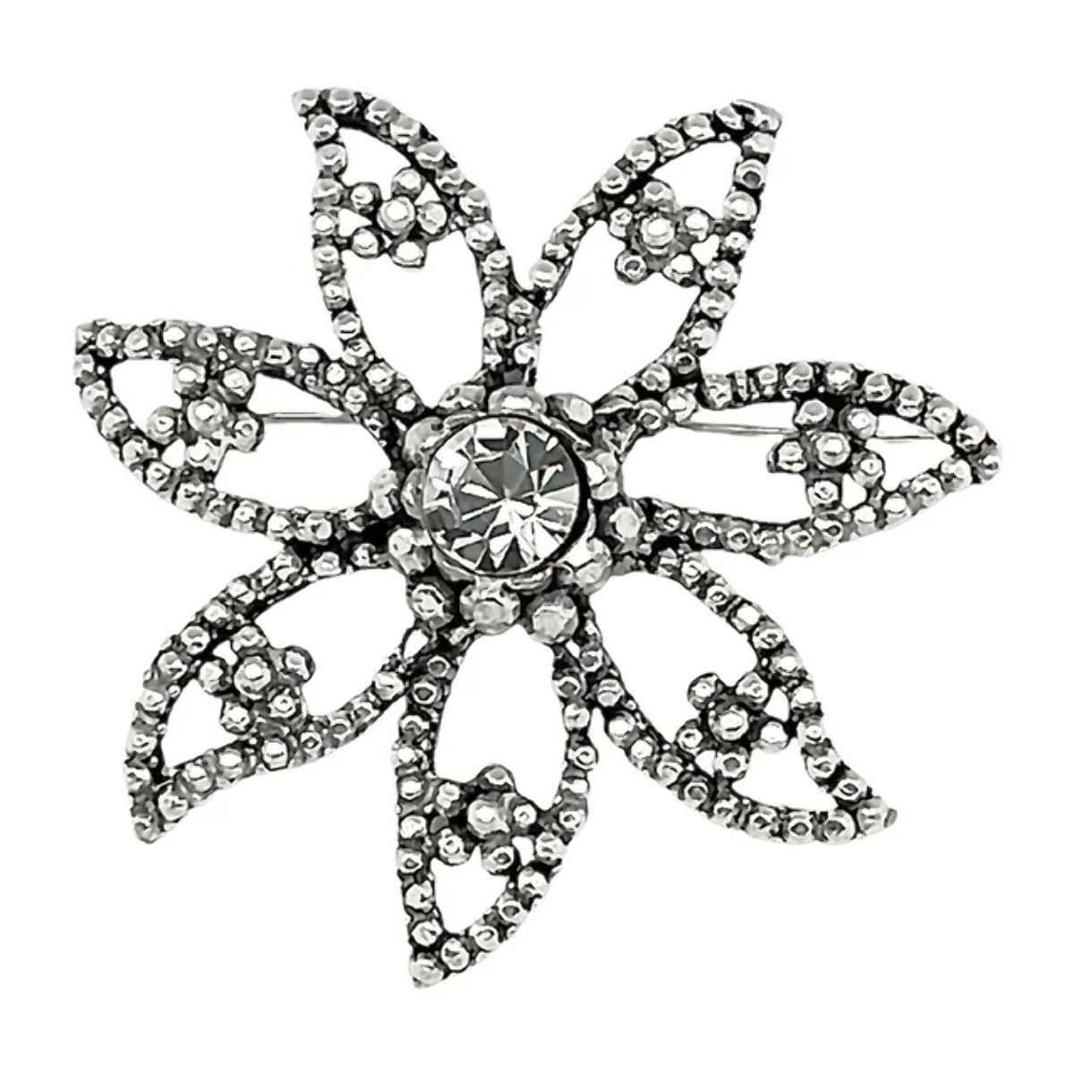Broche Girasol con cristal SW