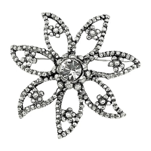 Broche Girasol con cristal SW
