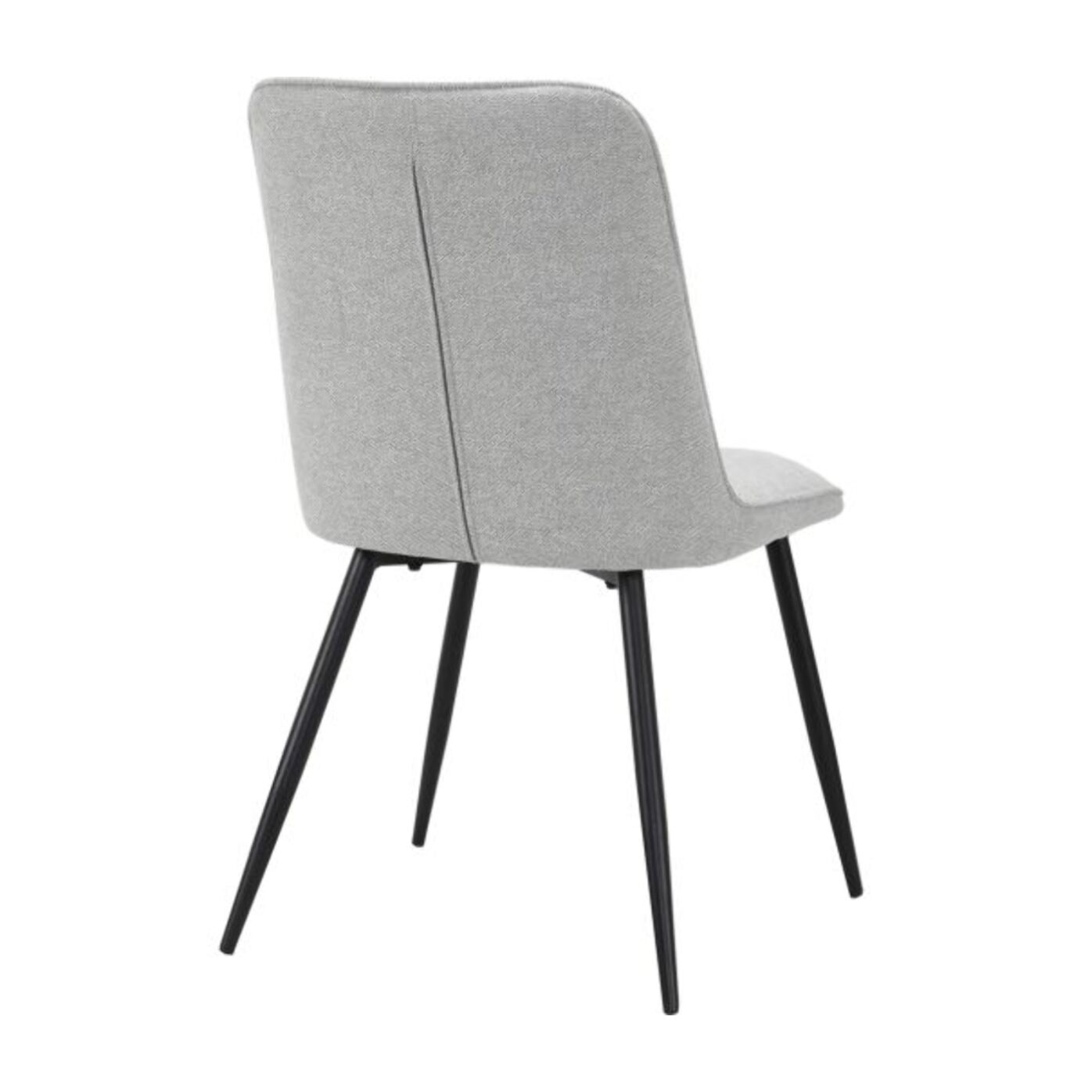 Chaise en tissu avec pieds fins en métal - PERRINE