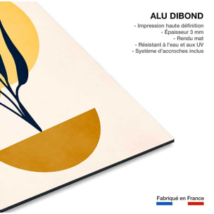 Tableau dessin plante cubique Tableau alu Dibond