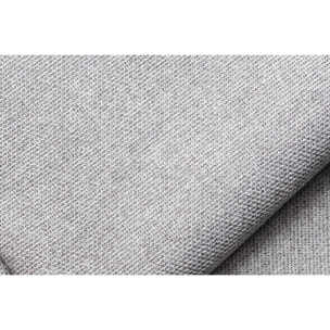 Chauffeuse 2 places design en tissu gris clair PLURIEL