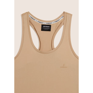 Canotta sportiva con retro a vogatore