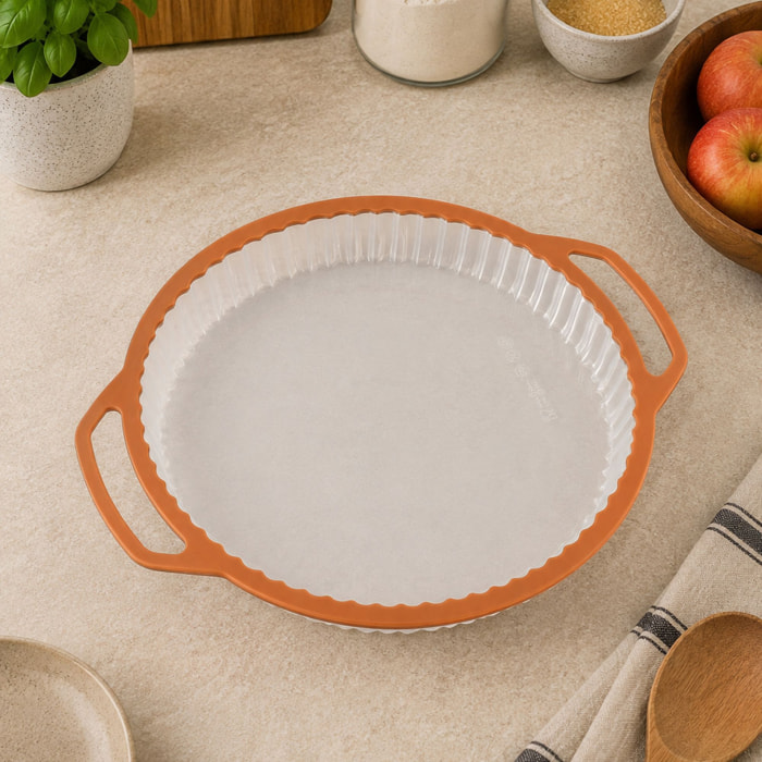 Moule à tarte mady 26cm en silicone et acier carbone