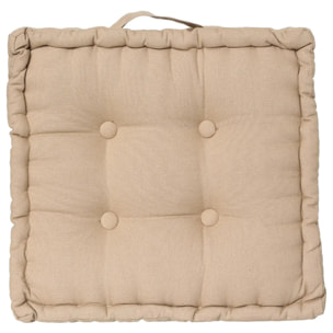 Coussin de sol "Anjali" beige 40x40cm